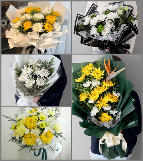 山东青岛平度市旧店镇东连格庄村白事花束代送